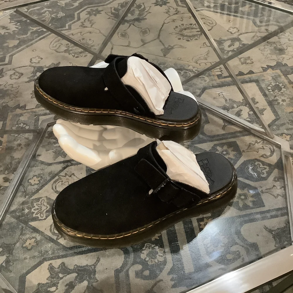 Dr. Martens Black Suede Mules - Picture 3 of 3